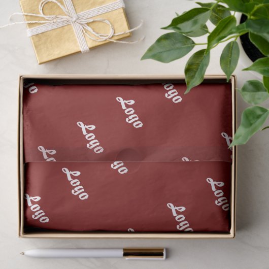 Customized Your Own Logo Stylish Modern Minimal Tissuepapier (Geschenk)