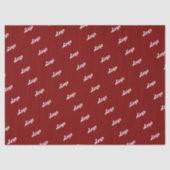 Customized Your Own Logo Stylish Modern Minimal Tissuepapier (Voorkant)