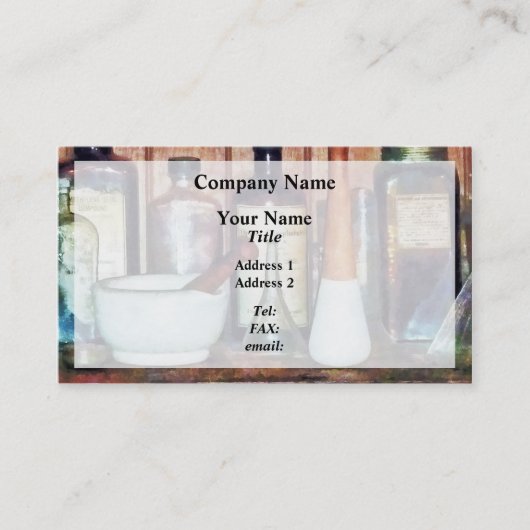 CustomizMortar, Pestle en Pestlee Product Visitekaartje (Voorkant)