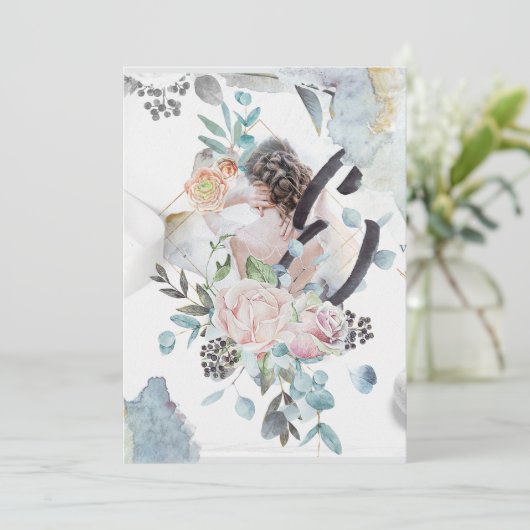 Customizsible  Wedding design Kaart (Staand voorkant)