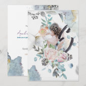 Customizsible  Wedding design Kaart (Voorkant / Achterkant)