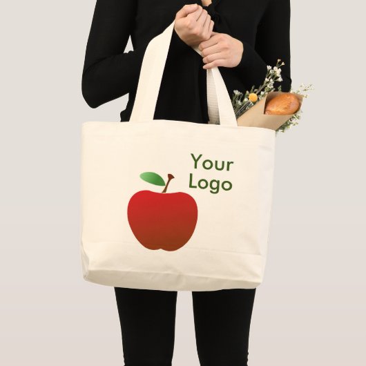 #CustomLogoToteBag Grote Tote Bag (Voorkant (product))