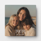 CustomMom Vastgestelde Moderne Script  Fotoplaat (Voorkant)