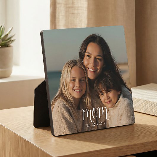 CustomMom Vastgestelde Moderne Script  Fotoplaat
