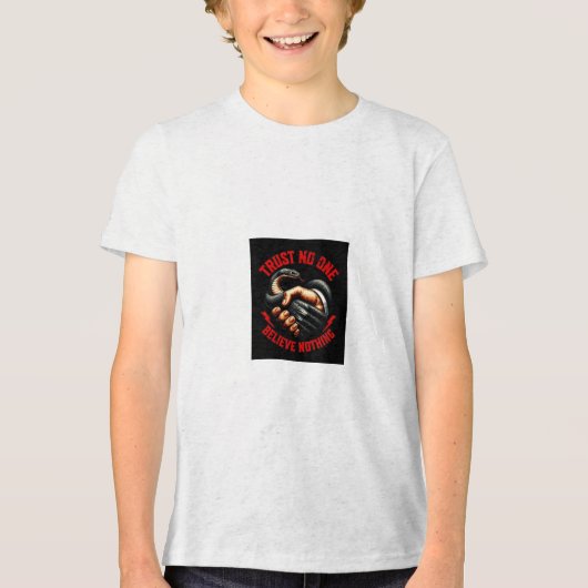 CustomTees #TrendyTshirts #GraphicTees #CasualWear Tri-Blend Shirt (Voorkant)