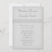 Custon Gray Irish Celtic Knot Wedding Invitation Kaart (Voorkant)