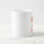 Custon Rabbit Pints Leopard Grote Koffiekop (Voorkant)