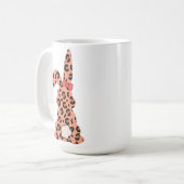 Custon Rabbit Pints Leopard Koffiemok (Voorkant links)