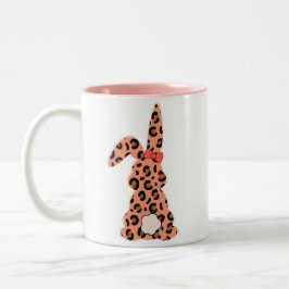 Custon Rabbit Pints Leopard Tweekleurige Koffiemok