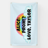 Custon Rainbow Prom Proposal Banner (Verticaal)