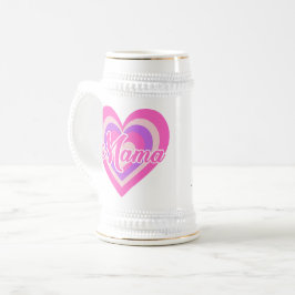 Custon Retro Heart Mama Bierpul