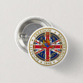 Custularism united kandom ronde button 3,2 cm (Voorkant /achterkant)
