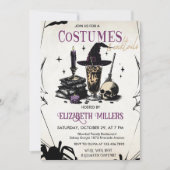 Custumes & Cocktails Volwassen Halloween Party Kaart (Voorkant)