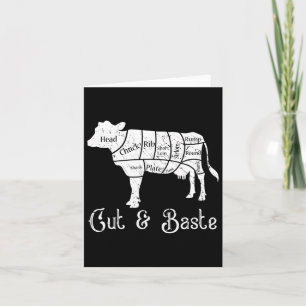 Cut and Ste Koe - Beef Butcher Snijd Vlees Diagra Kaart