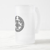 Cut bamboo in embracing bamboo leaves matglas bierpul (Voorkant rechts)