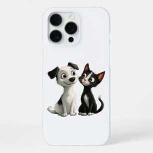 Cut Cat Dog iPhone 16 Pro Max Hoesje