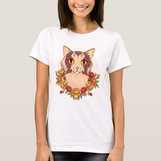 Cut cat lover gift  t-shirt (Voorkant)