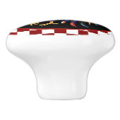 cut Country rooster Farmhouse decor Keramische Knop (Zijkant)