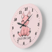cut crazy pig lady add text Country Grote Klok (Hoek)