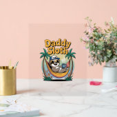 Cut Daddy Sloth Vader Acryl Bord (Huwelijk)