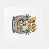Cut Daddy Sloth Vader Fleece Deken (Voorkant (Horizontaal))