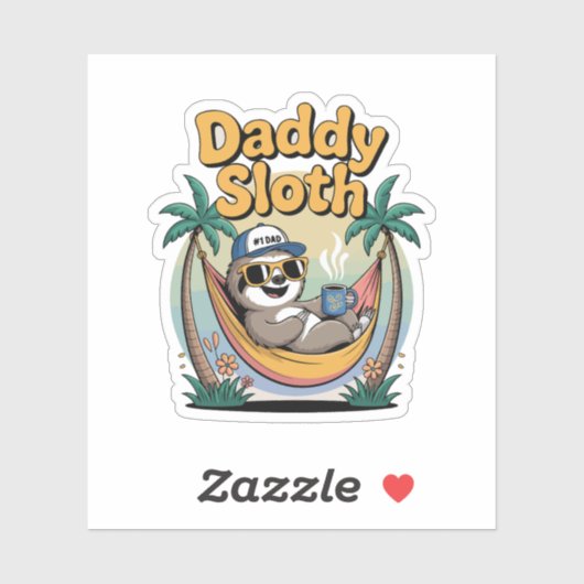 Cut Daddy Sloth Vader Sticker (Vel)