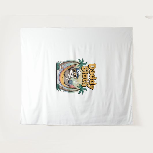 Cut Daddy Sloth Vader Wandkleed (Voorkant (horizontaal))