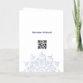 Cut Eid Mubarak Card Folie Wenskaart (Achterkant)