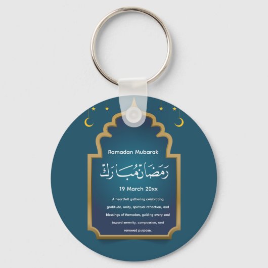 Cut Eid Mubarak  Sleutelhanger (Voorkant)