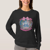 Cut Elephant Flower Boho Elephant T-shirt (Voorkant)