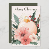 Cut en feestelijke vakantie Groeten Kaart (Voorkant / Achterkant)