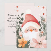 Cut en feestelijke vakantie Groeten Kaart (Voorkant / Achterkant)