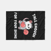 Cut funny tall enough for shins possum boxing meme fleece deken (Voorkant (Horizontaal))