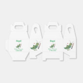 Cut green cricket insect cartoon illustratie bedankdoosjes (Uitgevouwen)