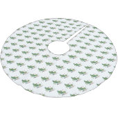 Cut green cricket insect cartoon illustratie kerstboom rok (Gekanteld)