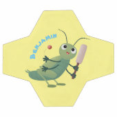 Cut green cricket insect cartoon illustratie voetbal (Enkel)