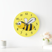 cut happy cartoon bee grote klok (Huis)