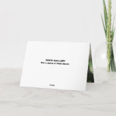 CUT LOOSE BIRTHDAY CARD BEDANKKAART (Achterkant)