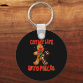 Cut My Life Into Eces Gingerbread Christmas Elder  Sleutelhanger (Voorkant)