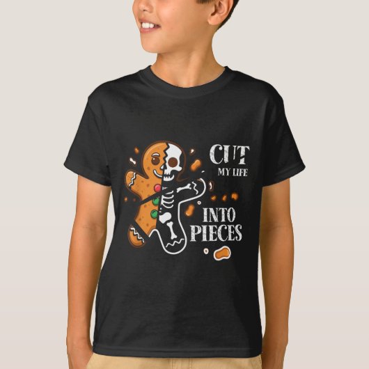 Cut My Life Into Eces Gingerbread Christmas Elder T-shirt (Voorkant)
