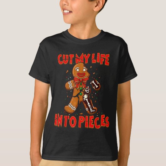 Cut My Life Into Eces Gingerbread Christmas Elder  T-shirt (Voorkant)