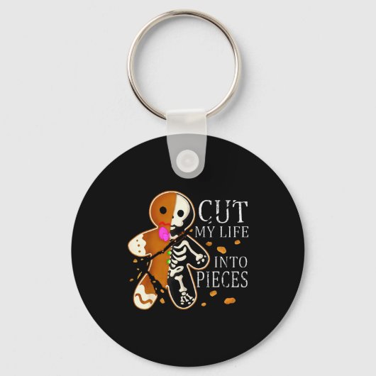 Cut My Life Into Eces Gingerbread Christmas Sleutelhanger (Voorkant)