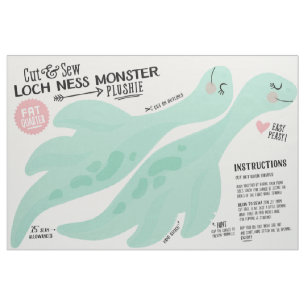 Cut & Naai Loch Ness Monster Stof - Leuke DIY Pluc