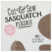 Cut & Naai Sasquatch Stof - Leuke DIY Pluche (Swatch)