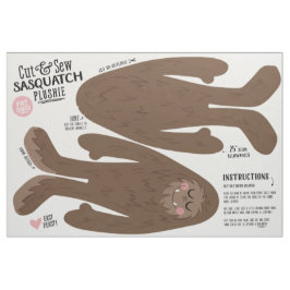 Cut & Naai Sasquatch Stof - Leuke DIY Pluche