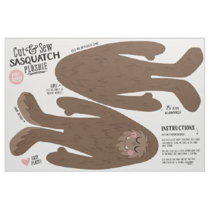 Cut & Naai Sasquatch Stof - Leuke DIY Pluche