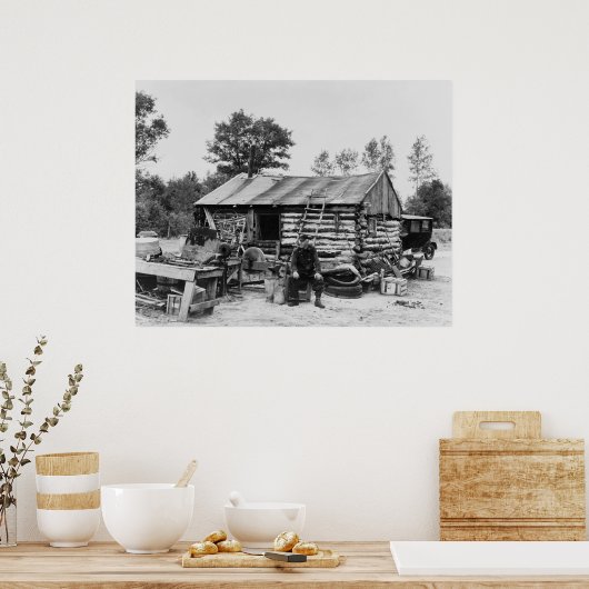 Cut-Over Land Farmer, 1937 Poster (Keuken)