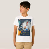 Cut Paper Art Crown Custom Foto Gast van Eer T-shirt (Voorkant volledig)