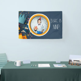 Cut Paper Art Custom Foto en Naam Leeftijd Banner