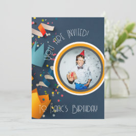 Cut Paper Crown Gelukkige Verjaardag Naam Foto uit Feestdagenkaart